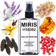 MIRIS No. 58382 Victory bottle front, premium scent presentation.