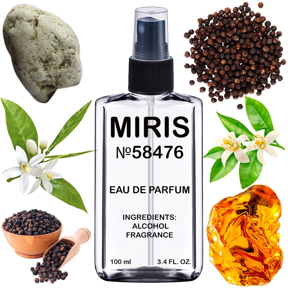 MIRIS No. 58476 bottle front view highlighting bold notes and long-lasting aroma