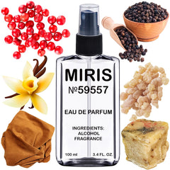 MIRIS No. 59557 babycat-inspired bottle front for a premium unisex fragrance.