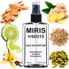 MIRIS No. 60315 Ani-inspired bottle front, ideal for daily unisex wear.