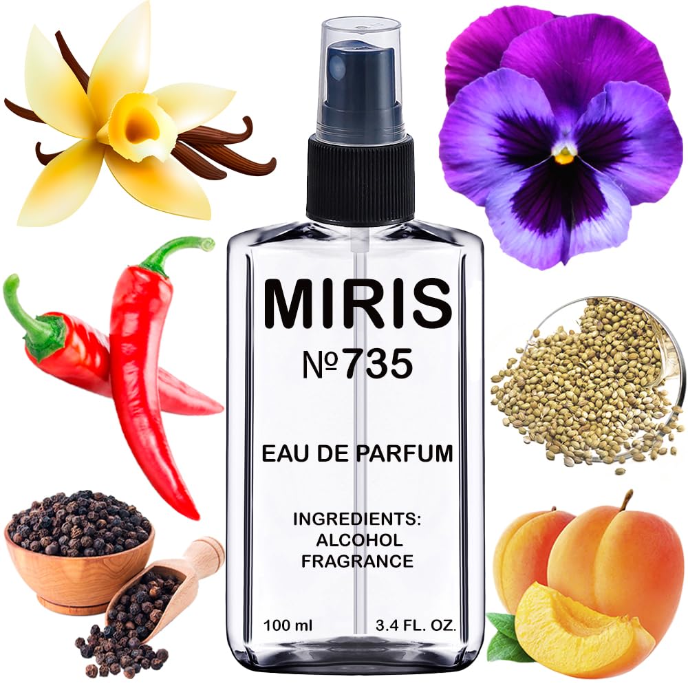 MIRIS No. 735 bottle with Ulraviolet-inspired design for daily wear