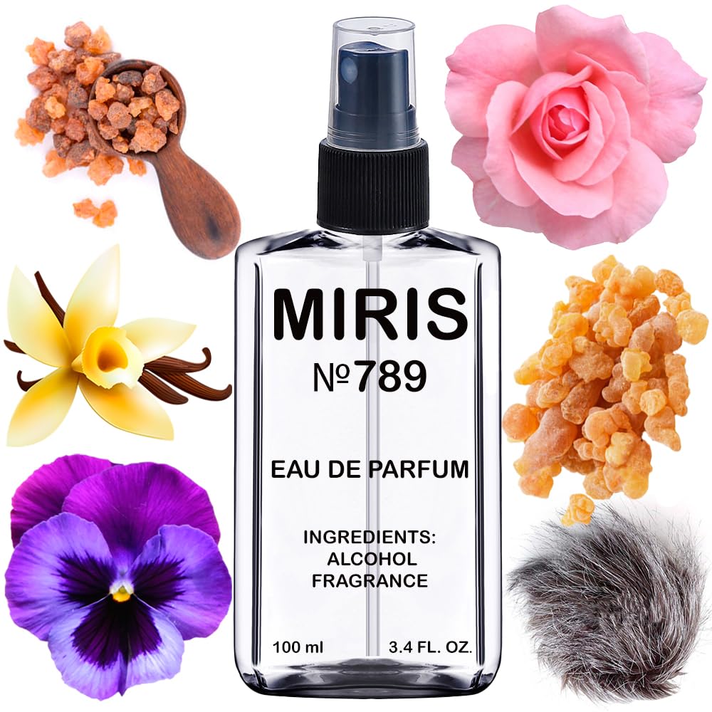 MIRIS No. 789 bottle front view for daily wear.