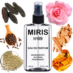 MIRIS No. 89 bottle close-up showing refined design ideal for gifting