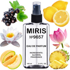 MIRIS No. 9657 bottle with Cool Water-inspired design for lasting freshness.