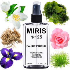 MIRIS No.125 perfume bottle front view for daily elegance.