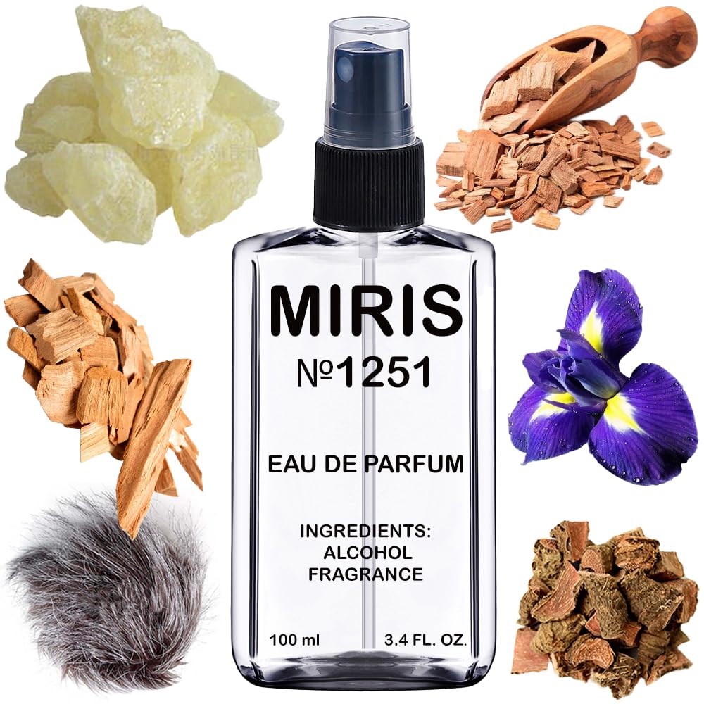 MIRIS No.1251 intense soiris bottle; premium floral-woody scent for daily wear.