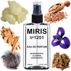 MIRIS No.1251 intense soiris bottle; premium floral-woody scent for daily wear.