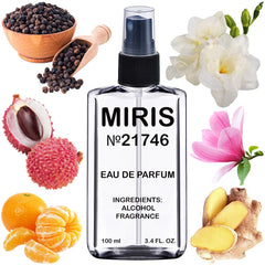 MIRIS No. 21746 eau de parfum bottle on table for everyday elegance