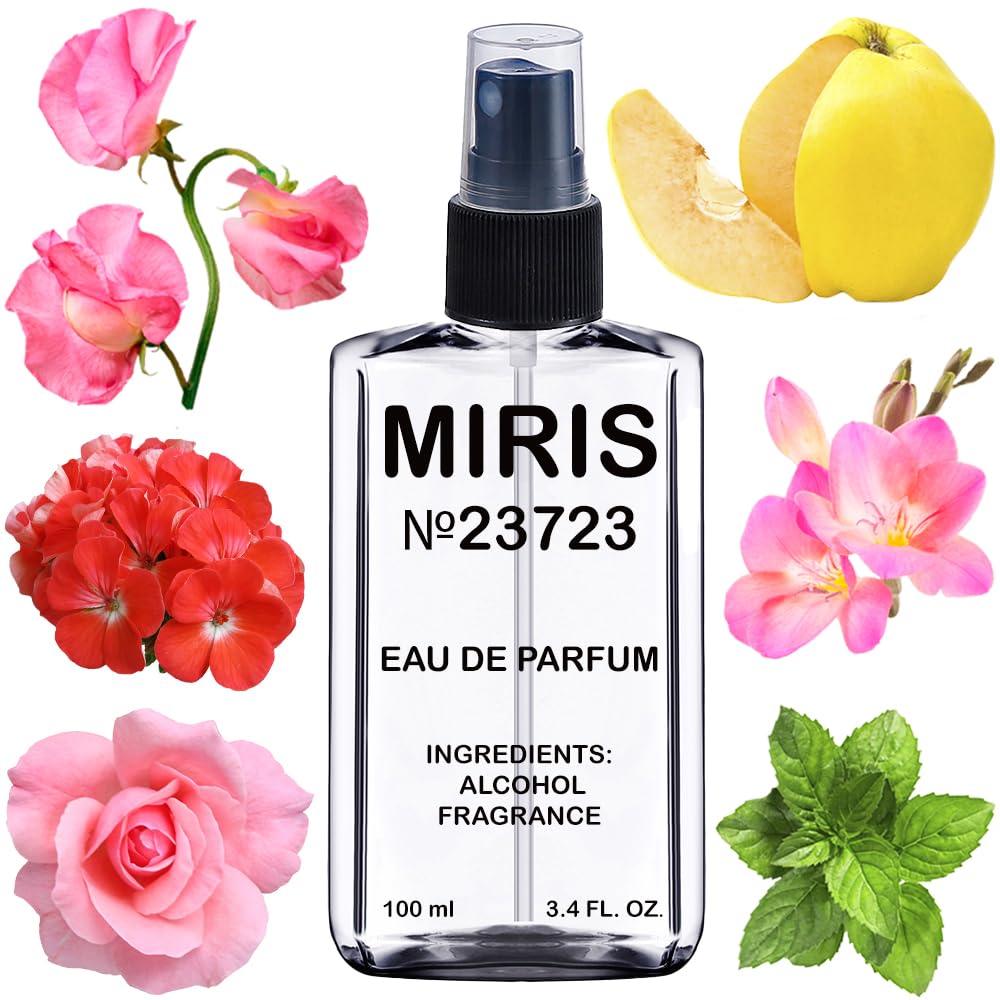 MIRIS No. 23723 bottle-front display highlighting a refined floral scent