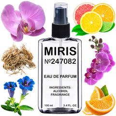 MIRIS No. 247082 bottle close-up highlighting premium design for unisex wear.