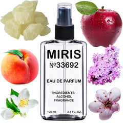 MIRIS No. 33692 bottle front view highlighting floral fruity profile for daily wear.