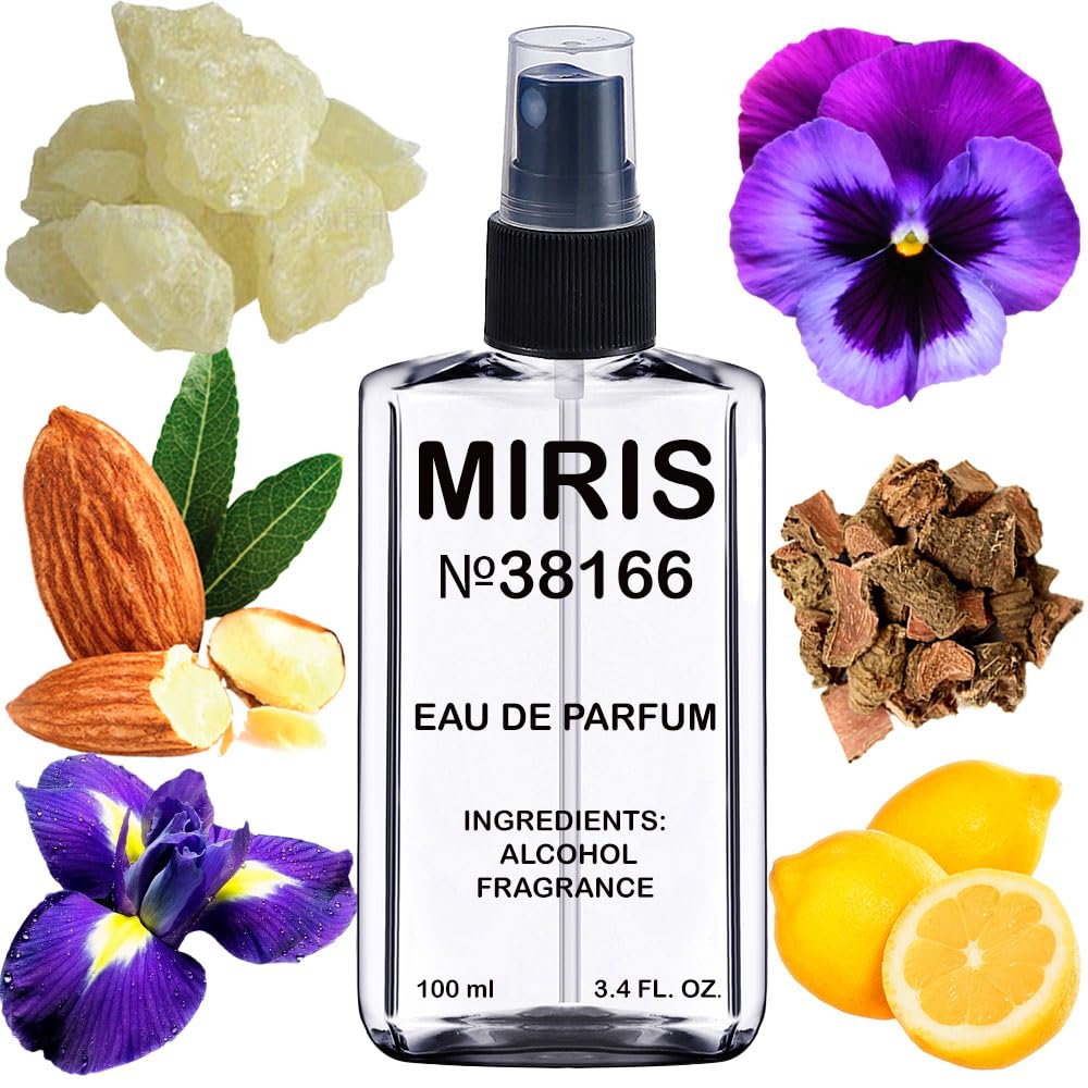 MIRIS No. 38166 bottle front, ideal for everyday unisex fragrance use.