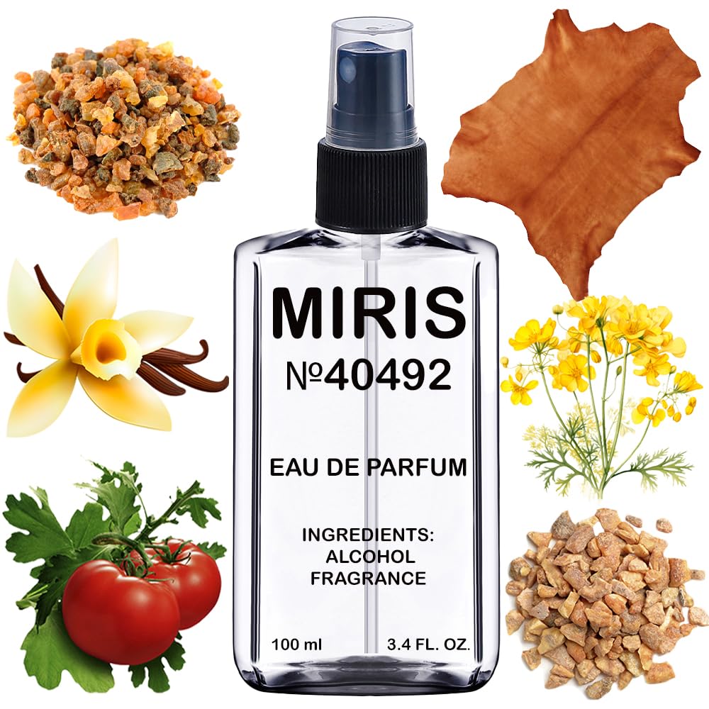 MIRIS No. 40492 leather top notes bottle illustrates lasting wear potential