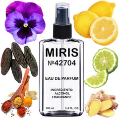 MIRIS No. 42704 bottle front view showcases premium design for daily wear.