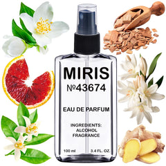 MIRIS No. 43674 bottle pour highlights premium floral scent for daily wear