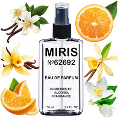 MIRIS No. 62692 bottle front view with floral unisex fragrance.