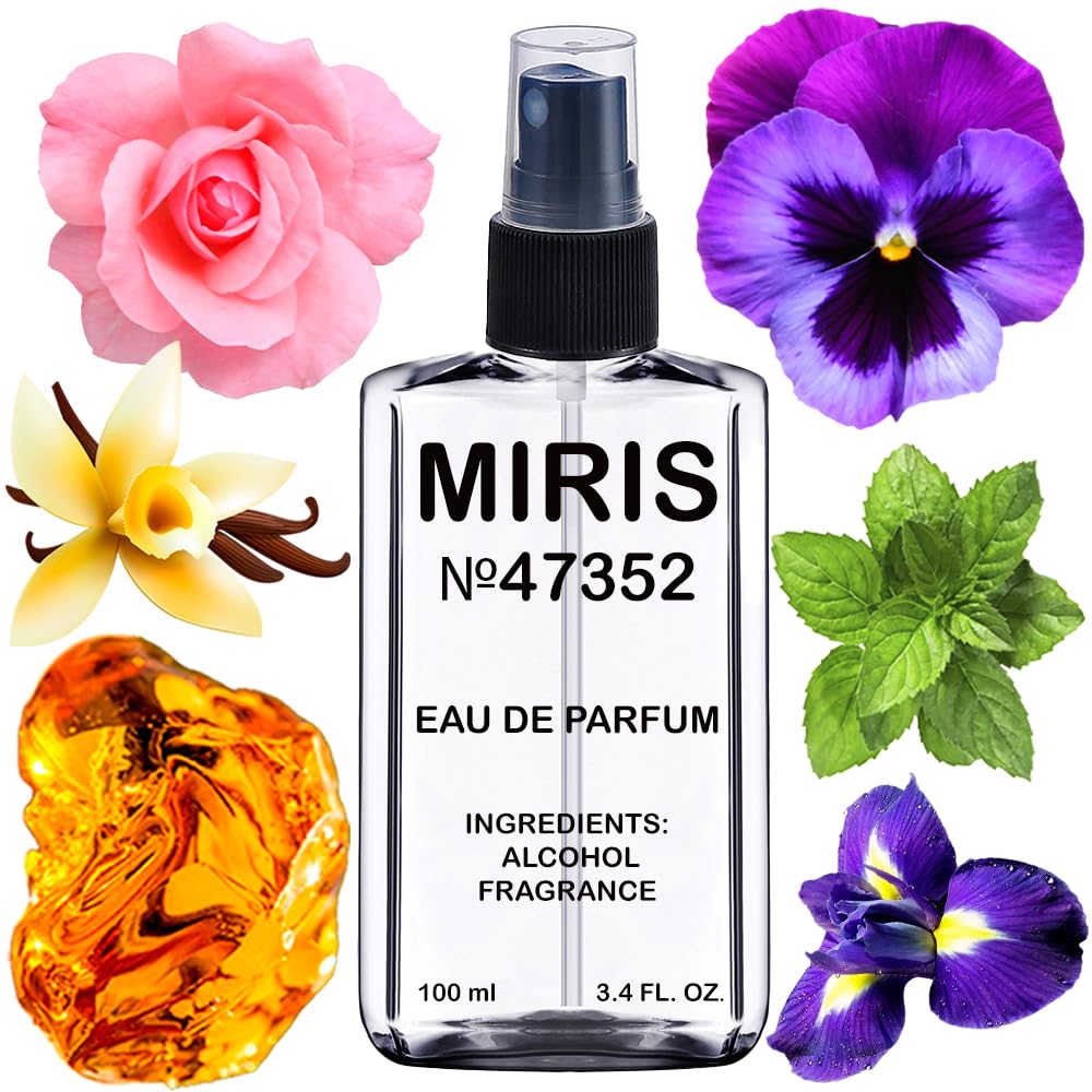 MIRIS Noir bottle front view highlights premium design for daily wear.