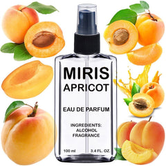 MIRIS Royal Apricot bottle close up showing unisex appeal and premium design.