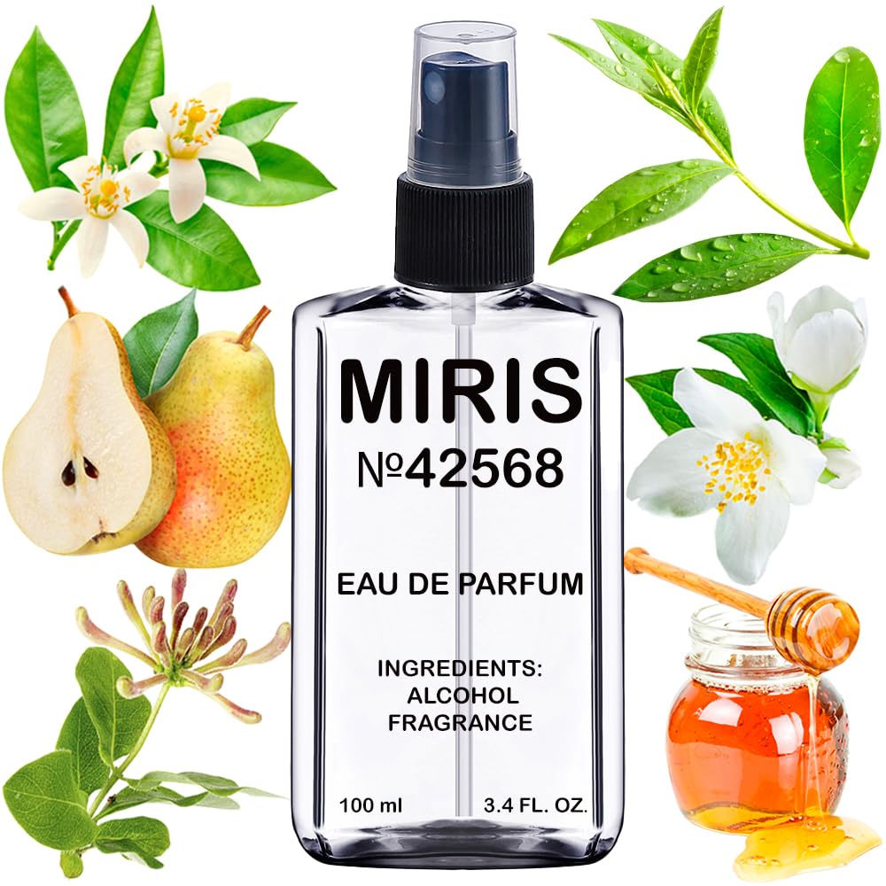 MIRIS Scarlett-inspired No. 42568 bottle pour for elegant fragrance routine