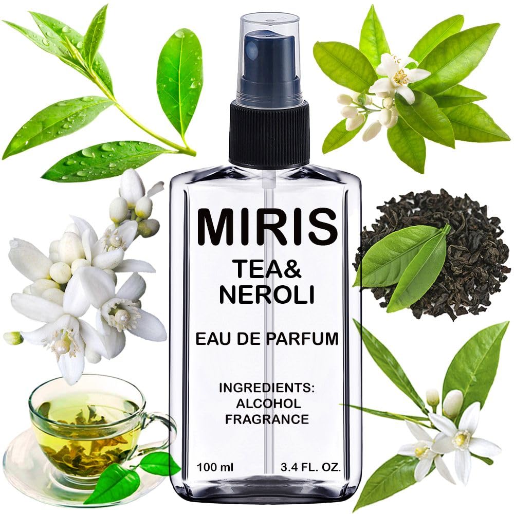 MIRIS Tea & Neroli bottle front showing premium design and long-lasting scent