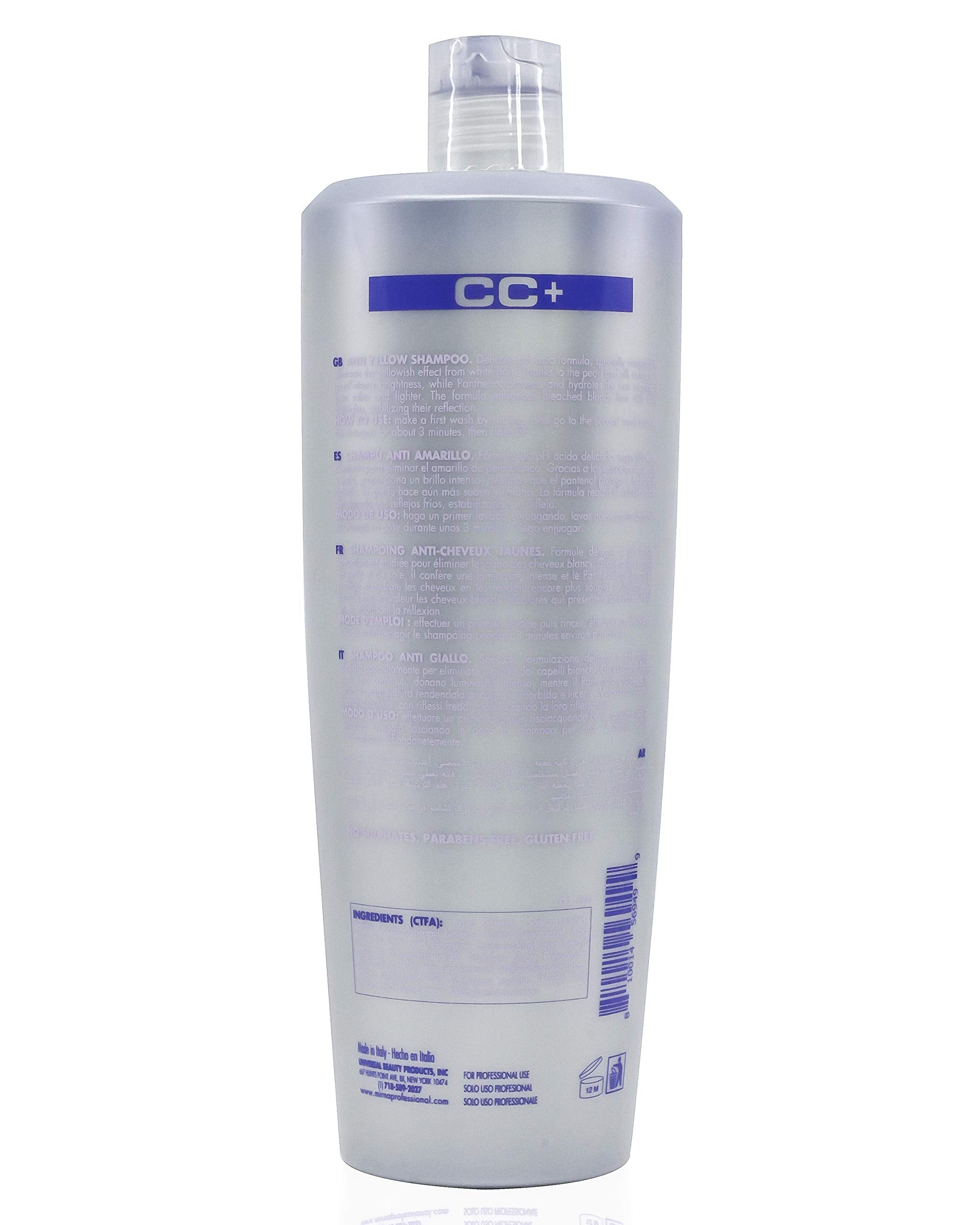 Mirna Professional Anti Yellow Shampoo pour highlighting brightening effect for bleached hair