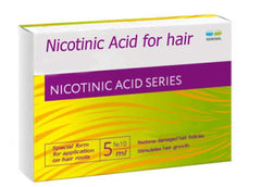MIROLLA nicotinic acid for hair bottle pour supports targeted scalp nourishment.