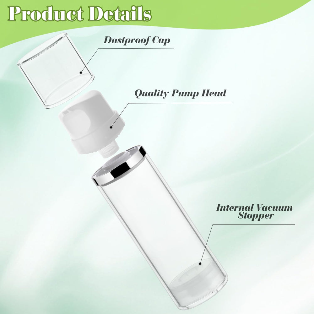 Mirrline travel pack of four bottles highlights portable storage for cosmetics.