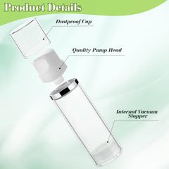 Mirrline travel pack of four bottles highlights portable storage for cosmetics.