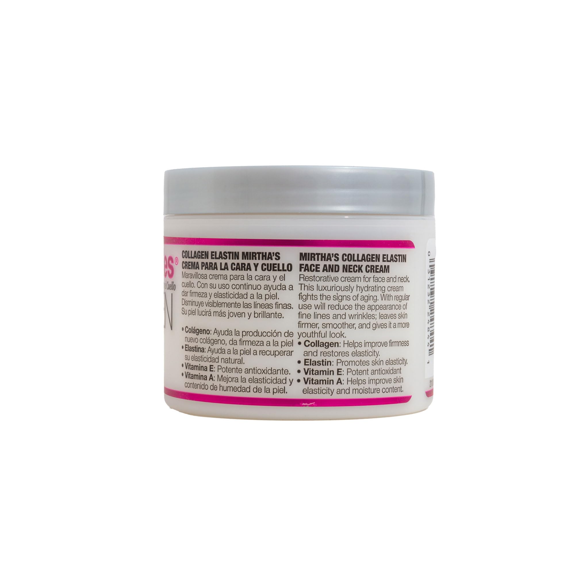 Mirta De Perales Collagen Elastin Cream application on neck and face promotes even coverage.