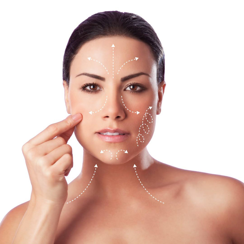 Mirta De Perales daily routine shot indicates gentle formula for all skin types