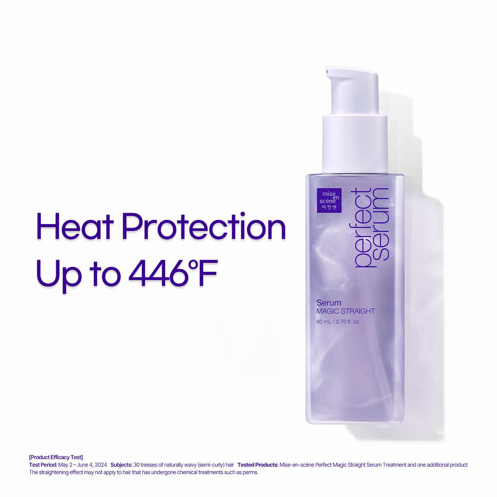 Mise En Scene Perfect Serum provides heat protection during styling.