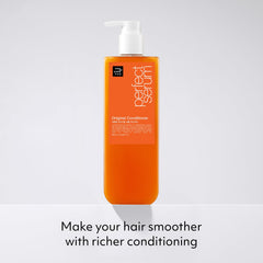 Mise En Scene Perfect Serum Original Conditioner with argan oil blend for damaged hair.