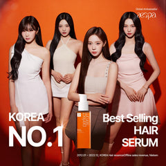 Mise En Scene Perfect Serum Original close-up label highlights argan oil blend.