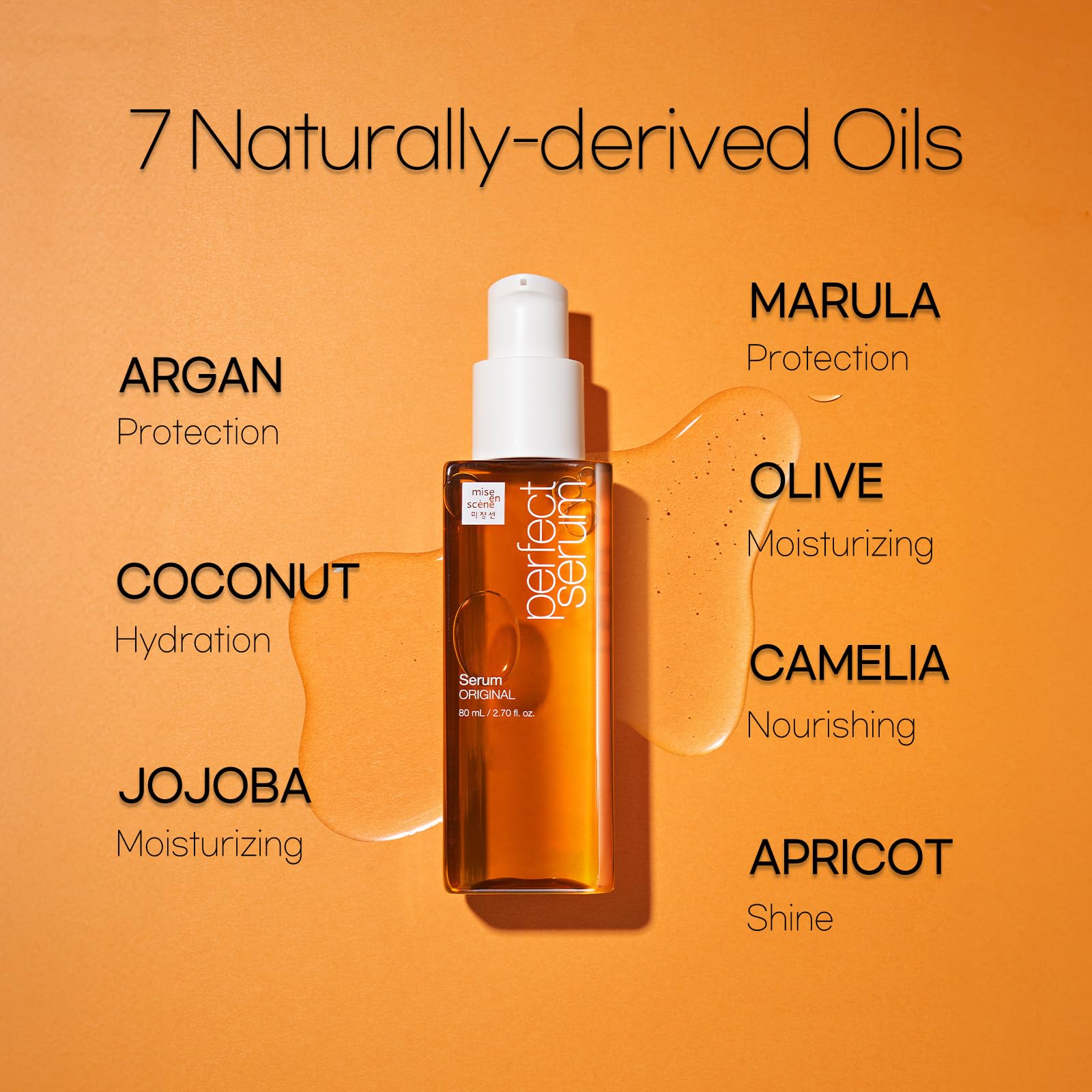 Mise En Scene Perfect Serum Original pairs with your original shampoo and conditioner.