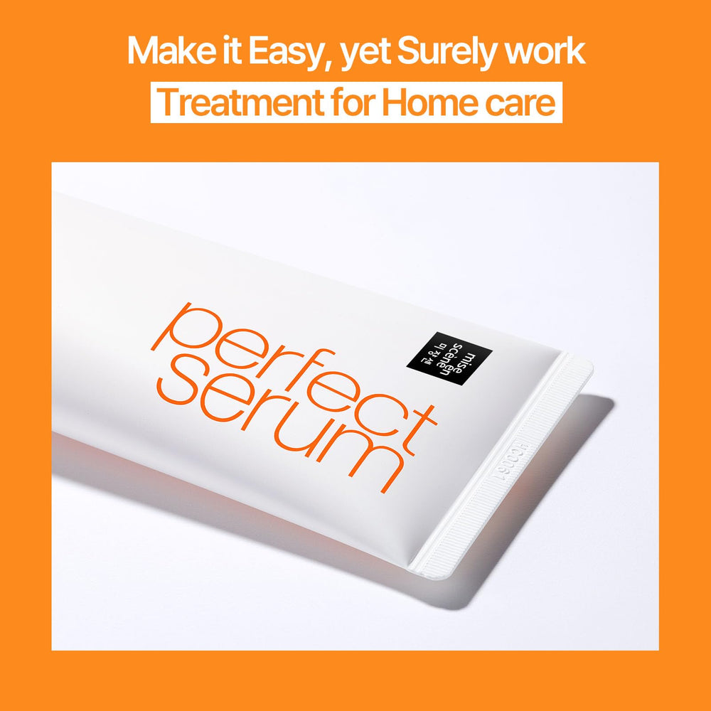 Mise En Scene Perfect Serum Treatment with seven nourishing oils.