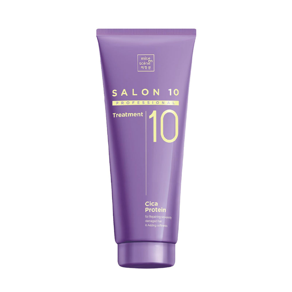 Mise En Scene Salon 10 bottle front showcases salon-grade bond care.