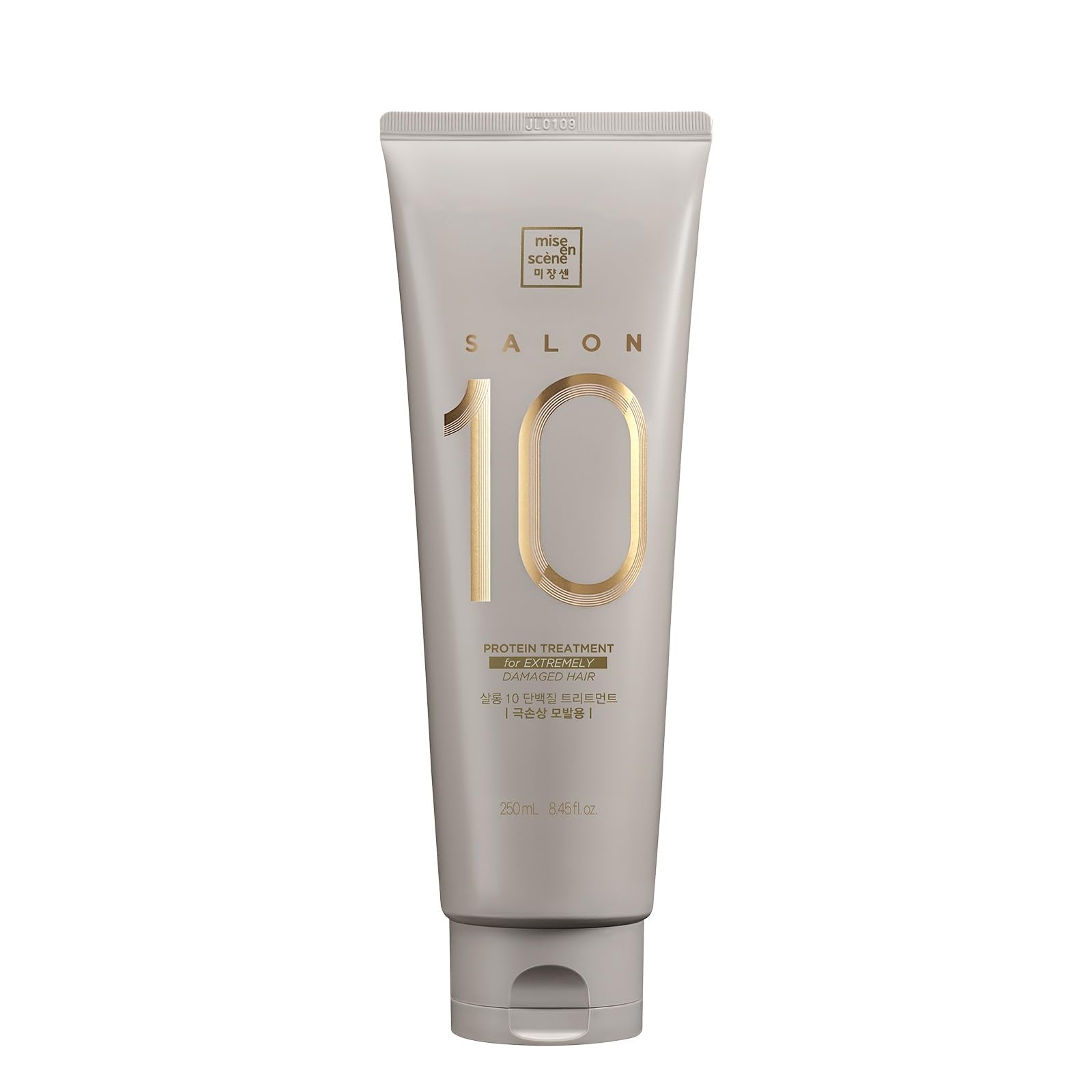 Mise En Scene Salon bottle showing 10-second protein clinic for quick repair.