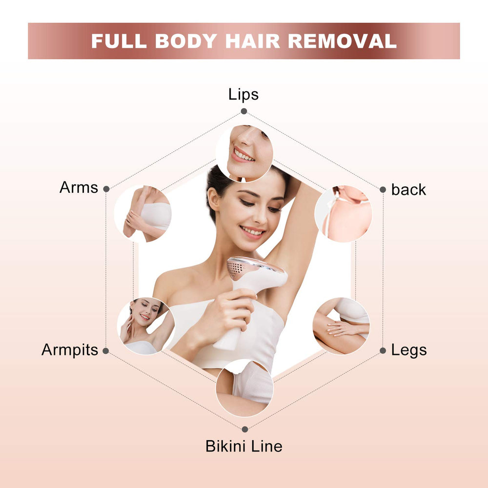 MiSMON laser hair removal underarms for fast at-home hair reduction