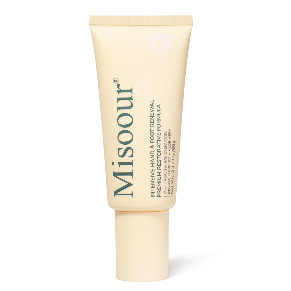 Misoour 25% Urea Cream bottle close-up highlighting deep hydration