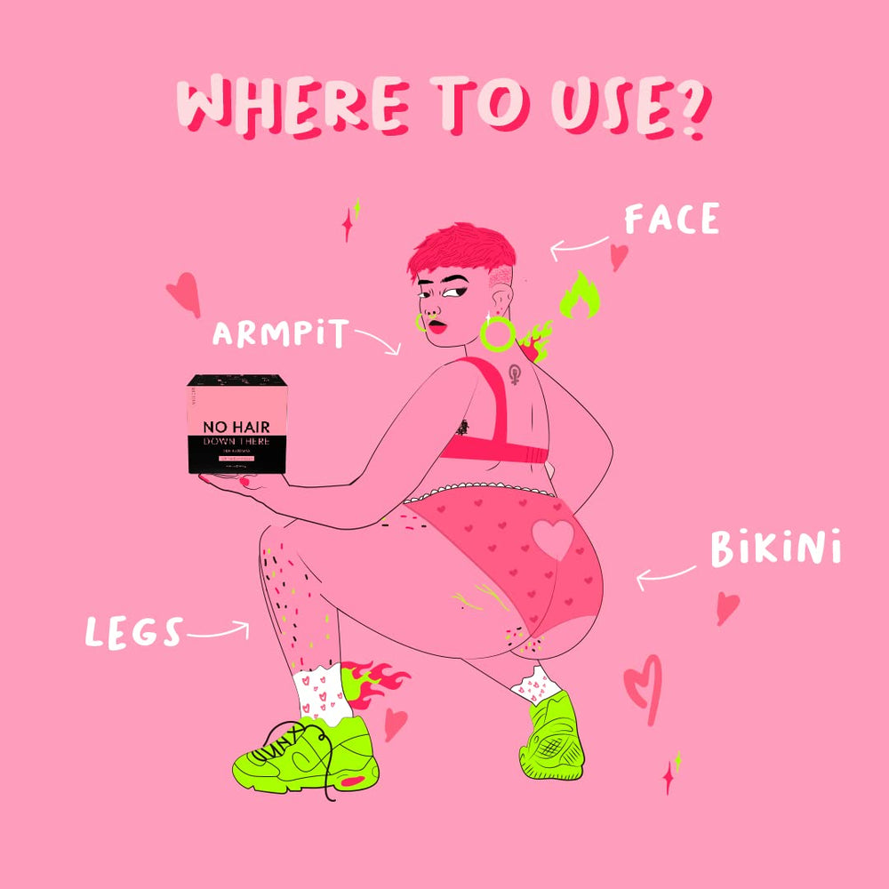 Miss Cire Pink wax kit contents displayed for convenient home sessions
