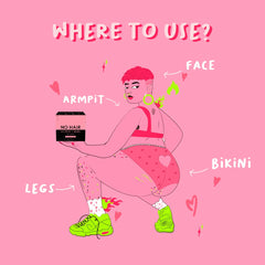 Miss Cire Pink wax kit contents displayed for convenient home sessions