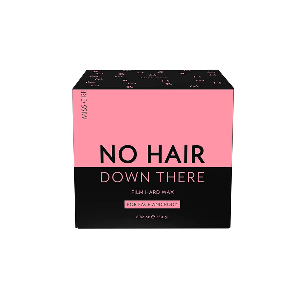 Miss Cire Pink wax after waxing showing silky, smooth skin results