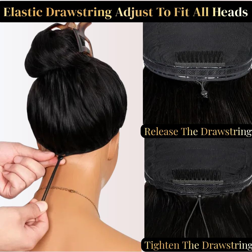 Miss Flower 250 density wig adds volume and fullness.