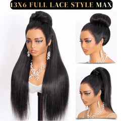 Miss Flower wig design with no front combs for maximum comfort.