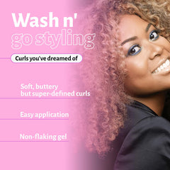 Miss Jessie's Senora Rizada Gel dispensing pump provides convenient application.