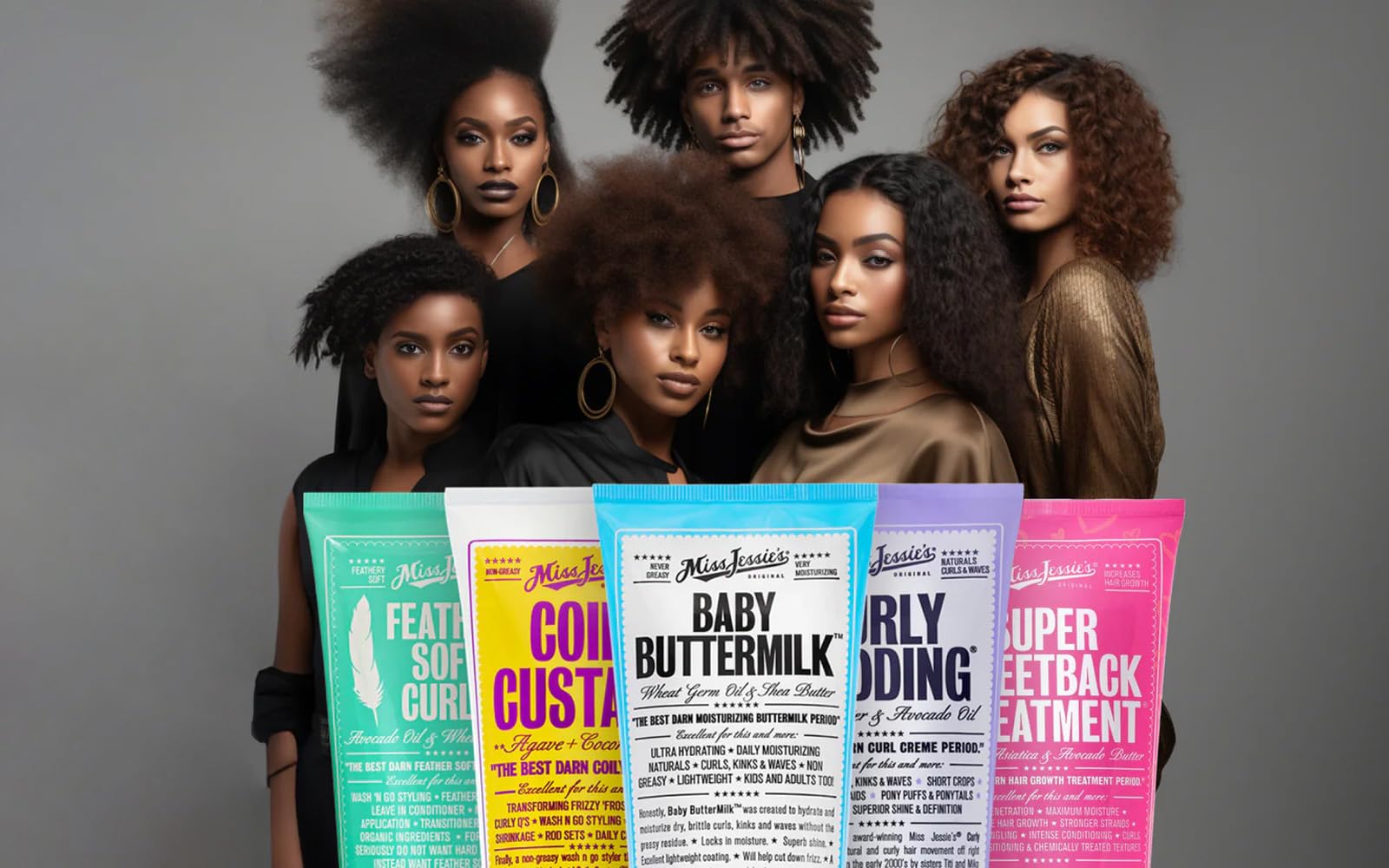 Miss Jessie's Senora Rizada Gel smooths curls with natural shine.