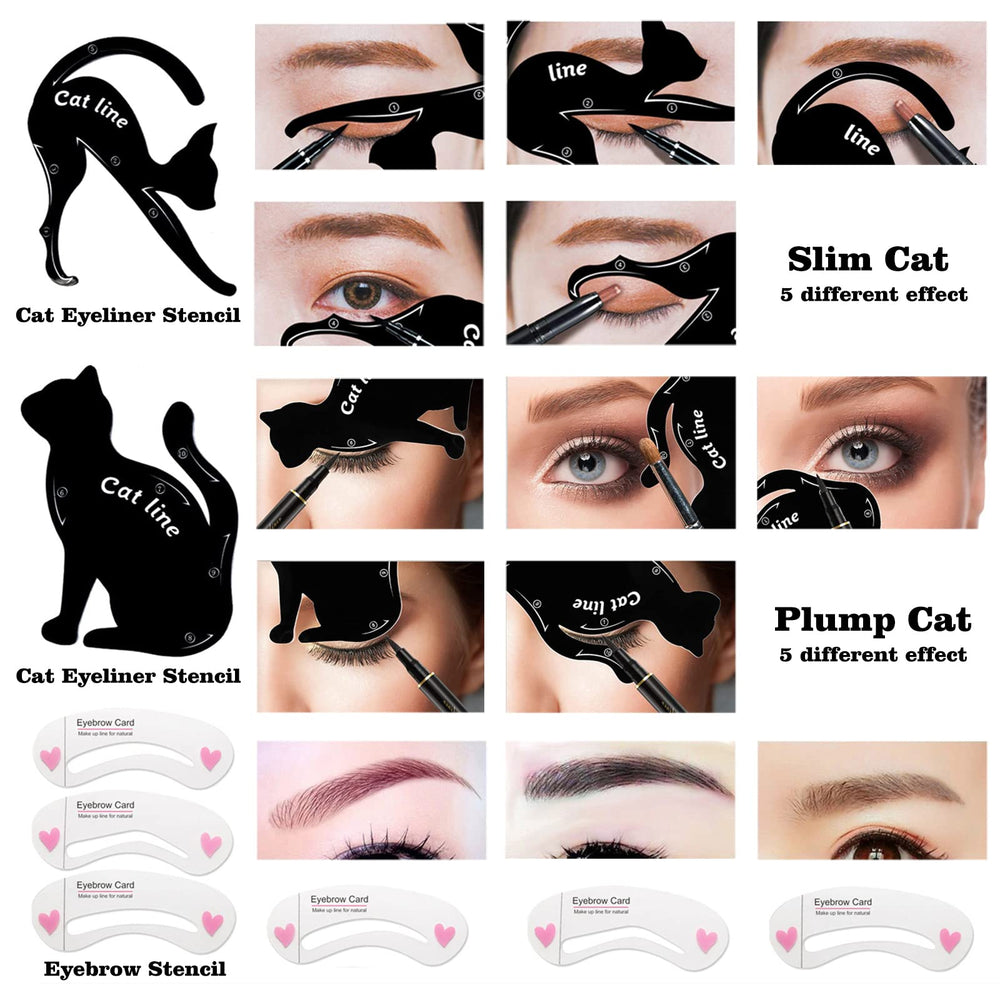Miss Rose makeup brush set and powder puff for easy application