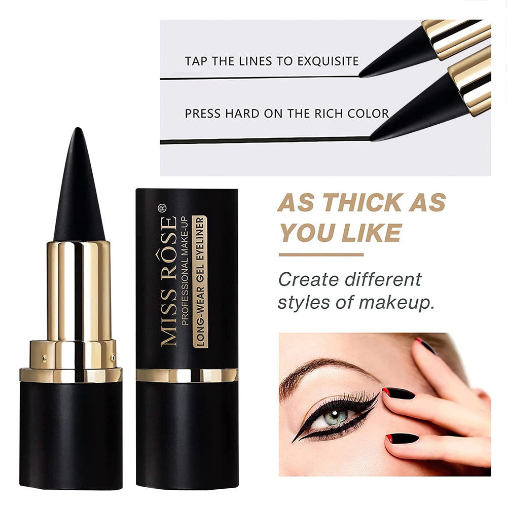 Miss Rose Easy removal with makeup remover without pigment residues.