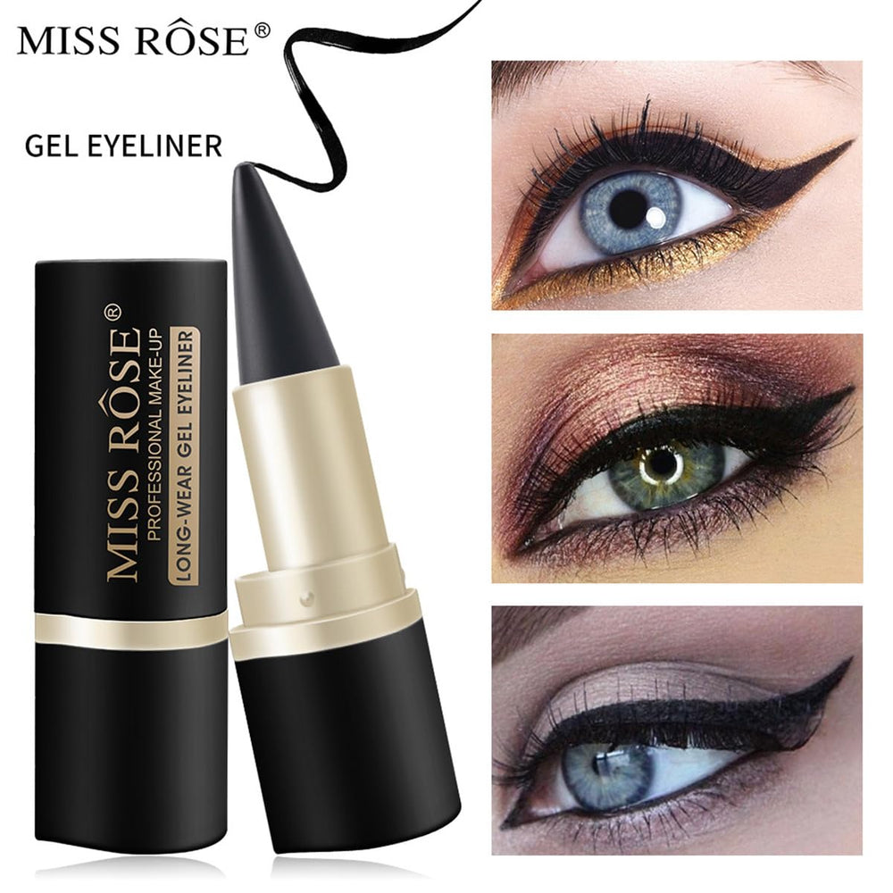 Miss Rose M Gel Eyeliner pencil with rotation design for precise line control