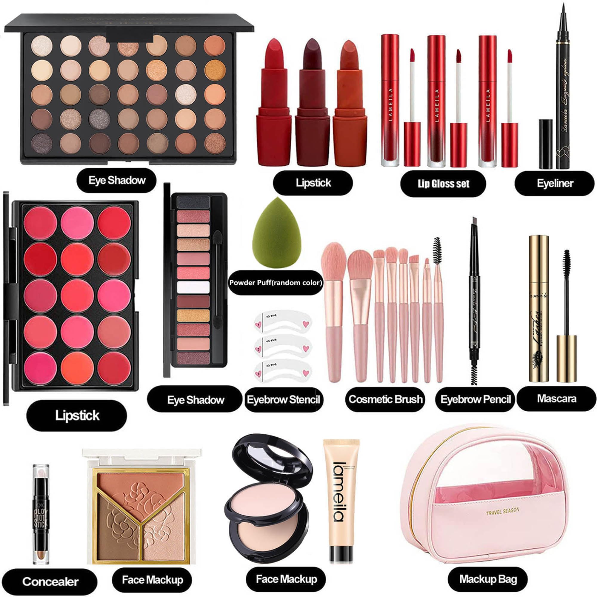 Miss Rose M lipstick palette offering versatile colors for day to night looks